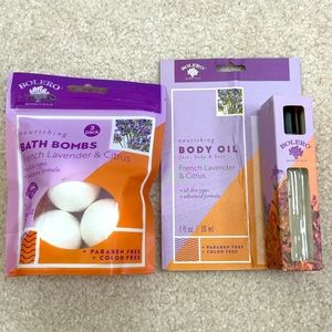 Bolero Beverly Hills French Lavendar & Citrus Bath Bombs & Body Oil - NE…